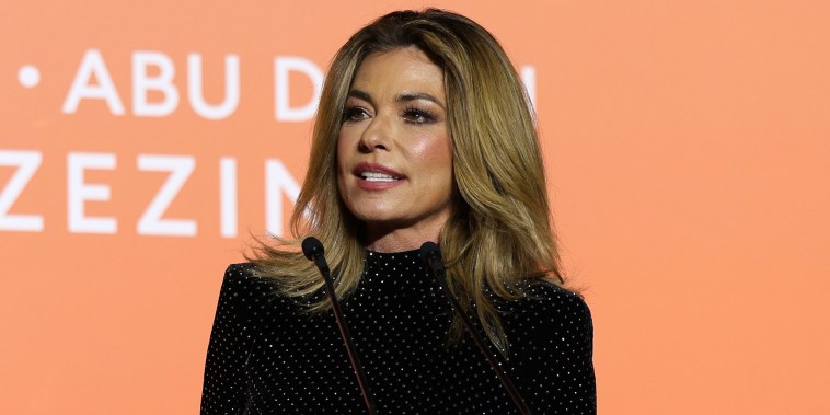 Country superstar Shania Twain takes the stage at Forbes and Know Your Value's 3rd annual 30/50 Summit in Abu Dhabi on March 8, 2024.