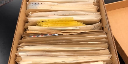 Box of records from the Spiro Agnew archive